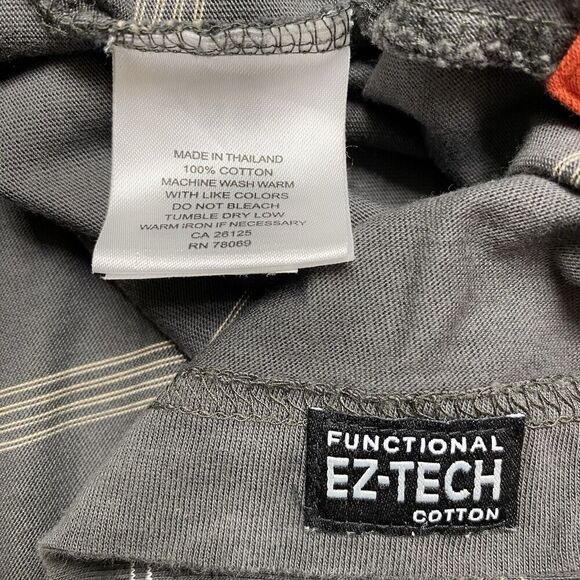 Ashworth Golf Polo Shirt Men's Extra Large Gray Stripe Casual E-Z Tech Cotton - Picture 7 of 7